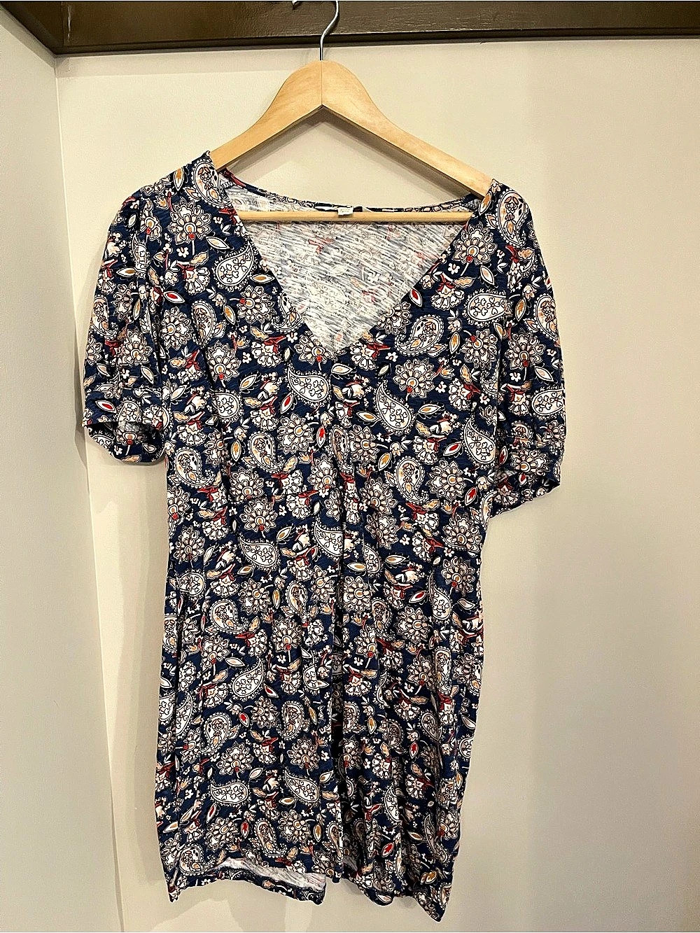 Boden Paisley Mini Dress Size Large (12)